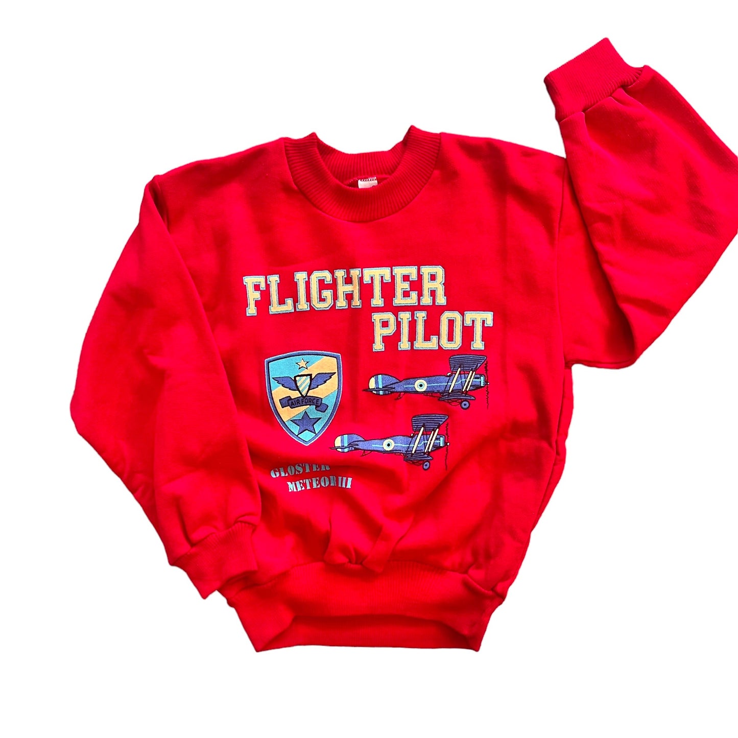 1980s / 90s Red Sweatshirt and Jogger Set / 8-10 Years
