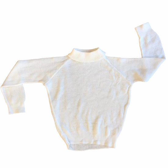 1960's White Turtle-Neck Jumper 5-6 Years
