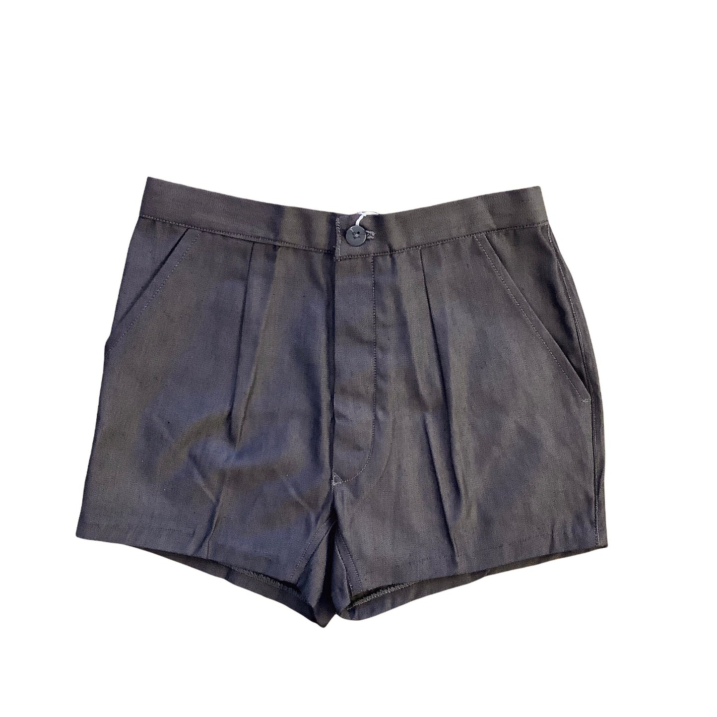 French Vintage 1960s Dark Brown Shorts 6-8Y