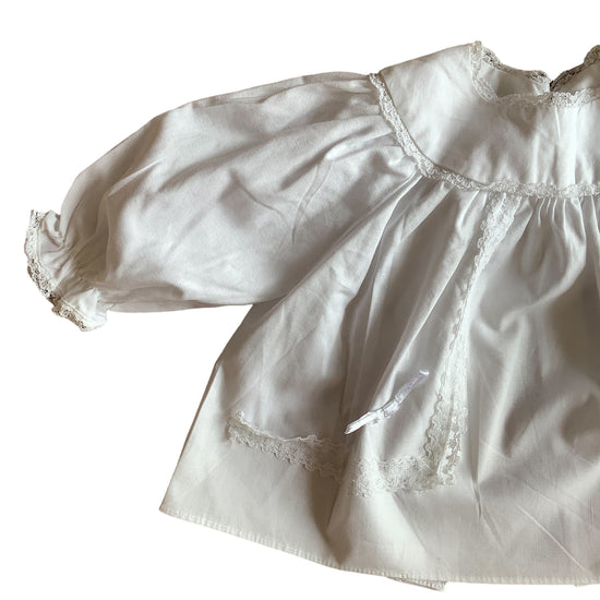 Vintage 60's White Shirt/ Top / Blouse / 0-3 Months