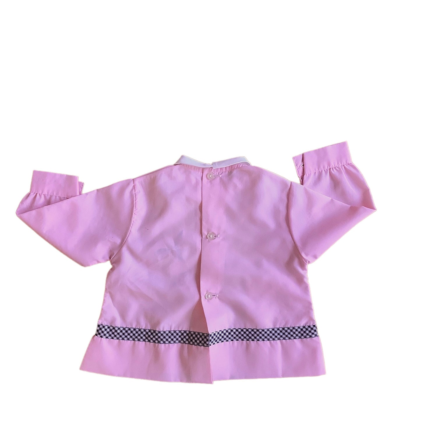 Vintage 60's Pink Nylon  Blouse / Dress / 9-12M