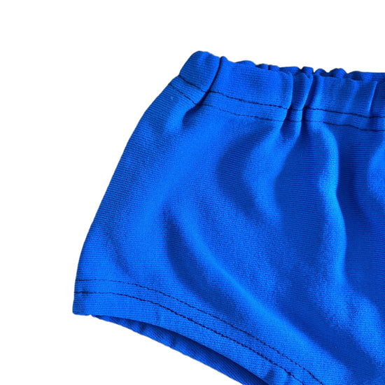 Vintage 70's Blue Baby Swimming Trunks / Shorts  12-18M