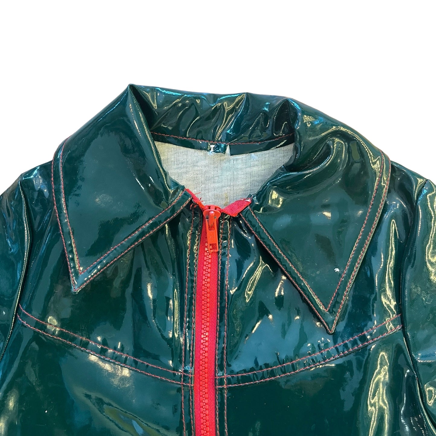 Vintage 60's Green Raincoat / 5-6Y