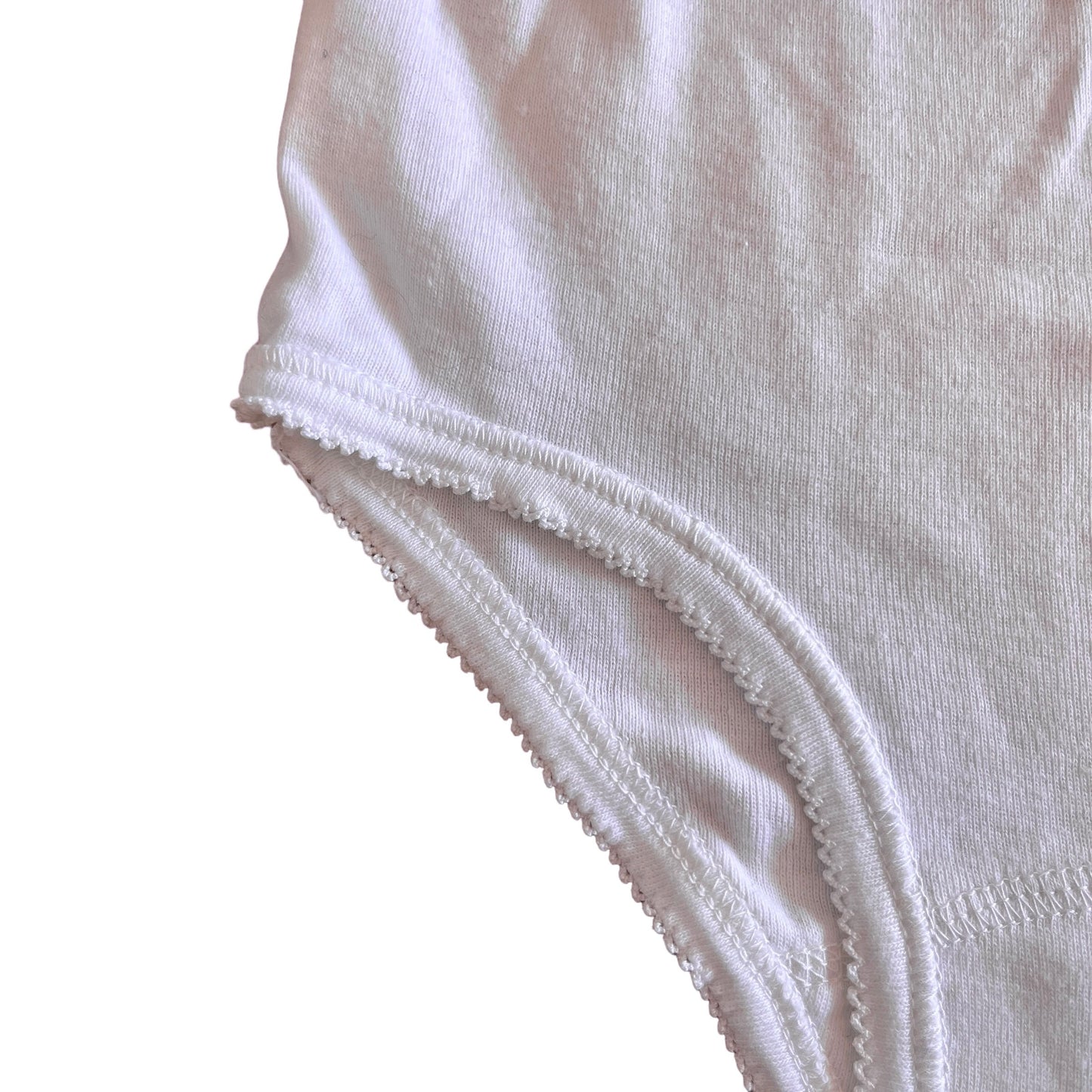 70's High Waist White Pants / Underwear 8-10Y