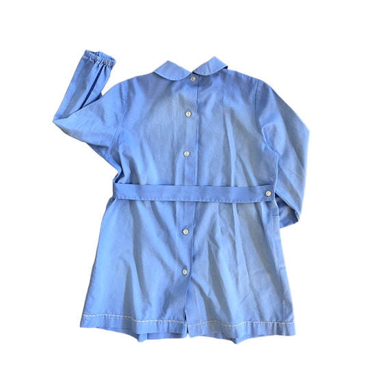 Vintage 1960's Blue School Blouse / Shirt /  5-6 Years