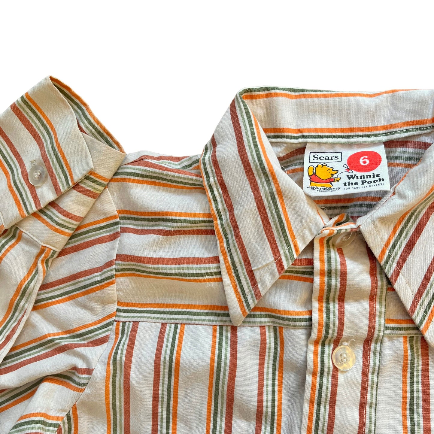 Vintage 1970's Striped Shirt 5-6Y