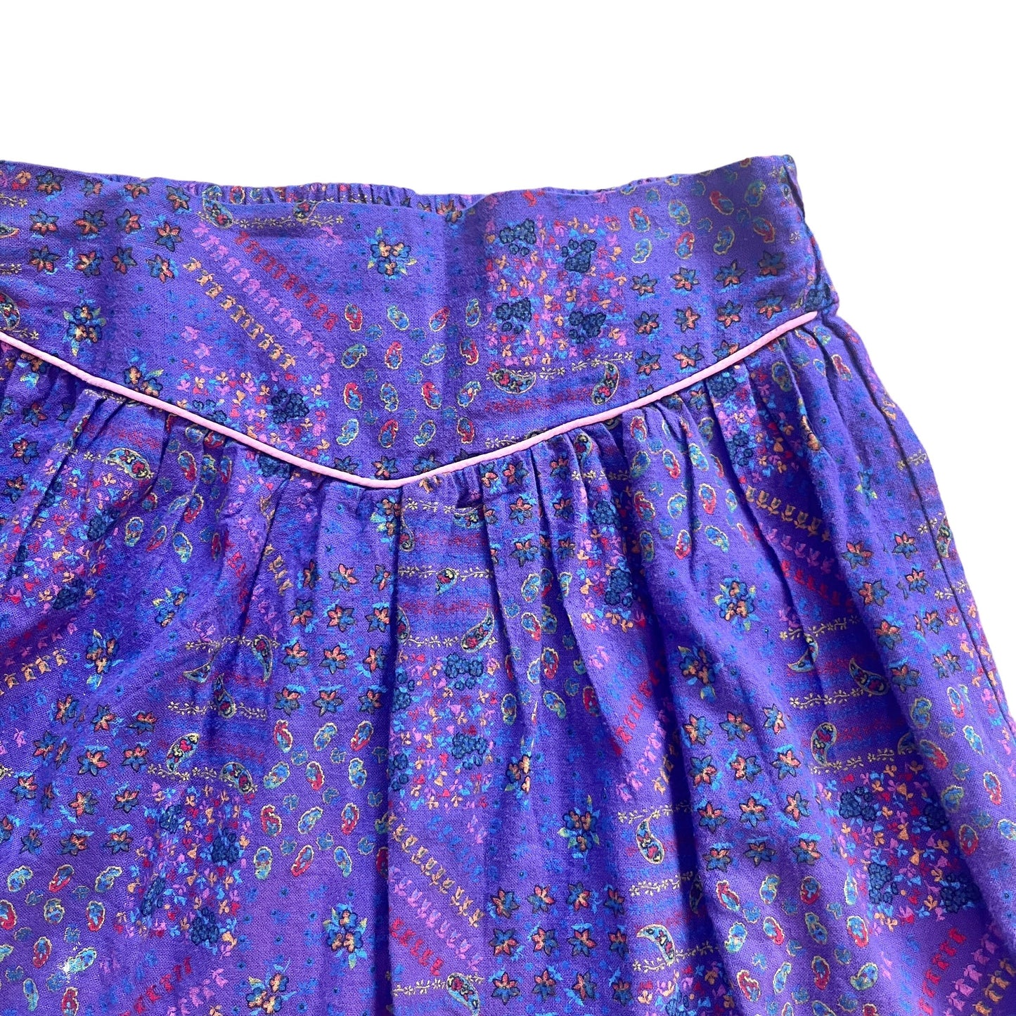 Vintage 1970's Floral Boho Skirt / 10-12Yrs