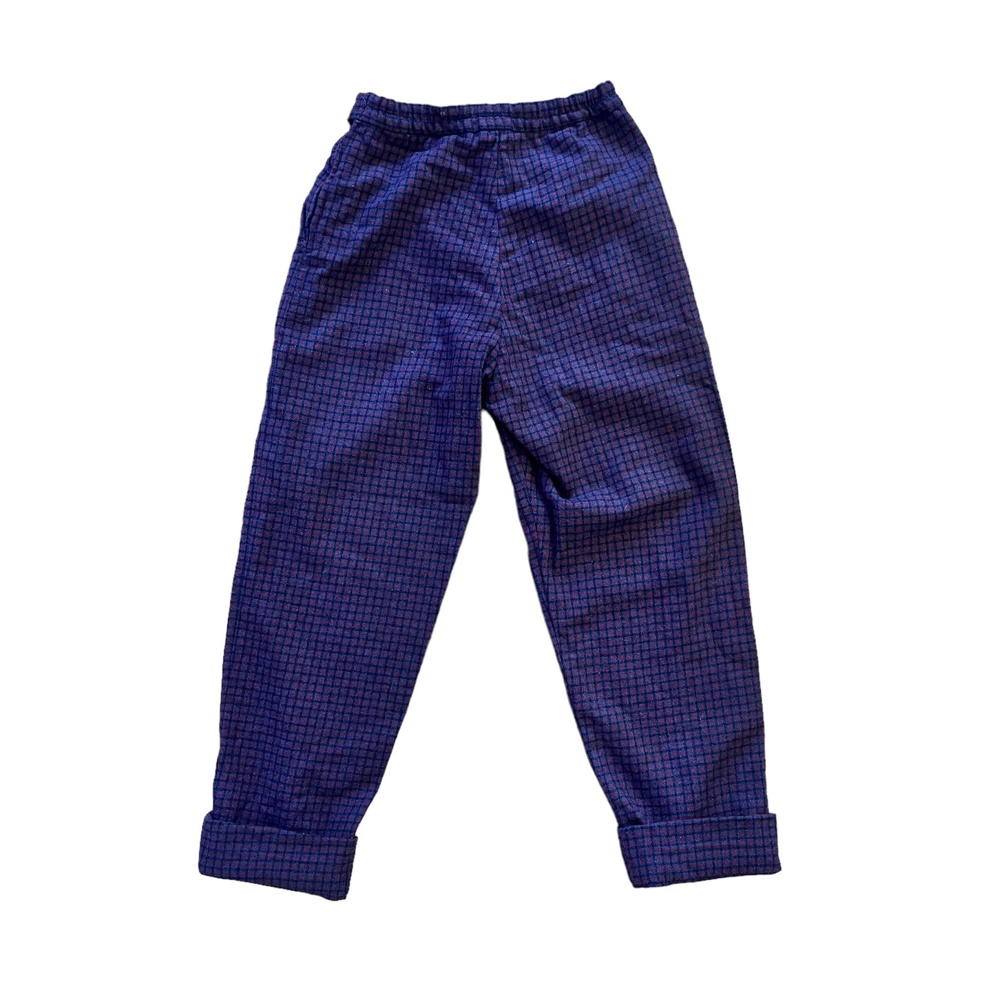 Vintage 1960s Checkered Trousers / 10-12Y