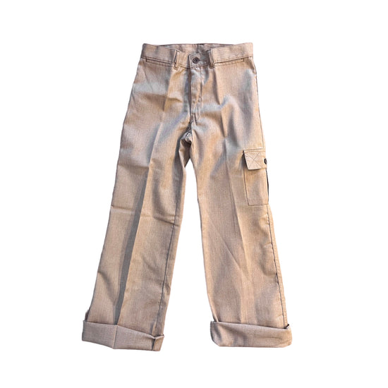1970s Beige Cargo Pants 8-10Y
