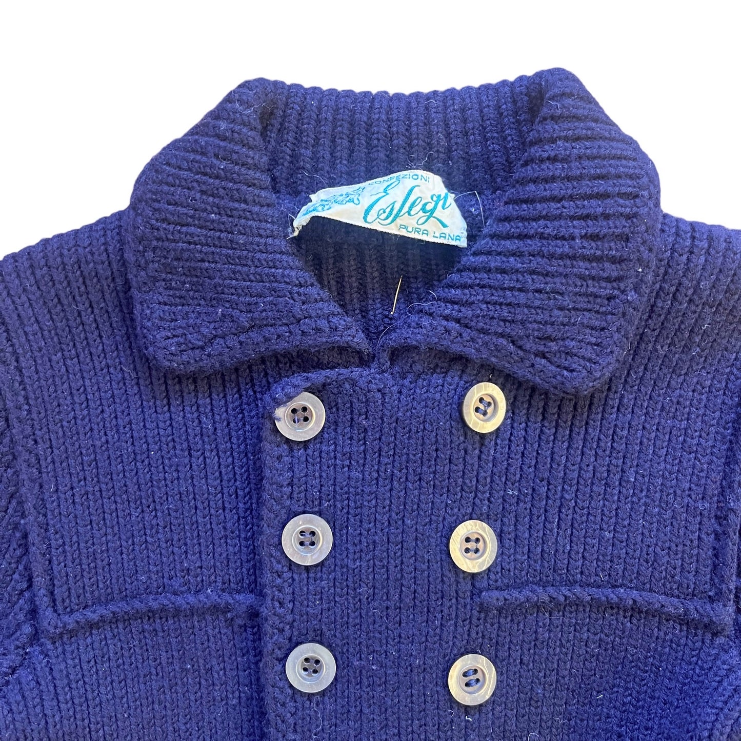 1960's Navy Knitted Jacket / Cardigan 18-24 Months