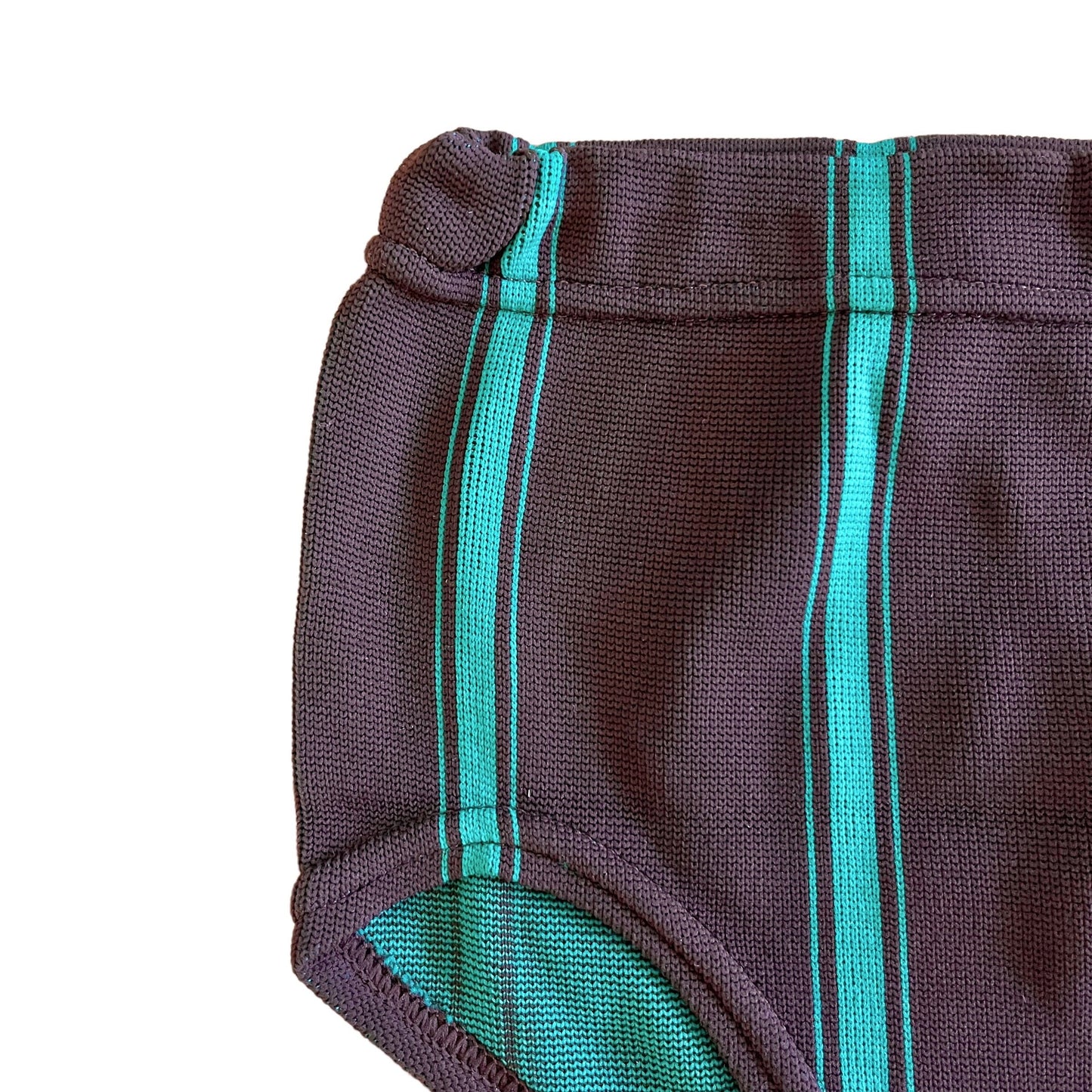 70's Brown / Green Swimming Trunks / Pants 4-5Y