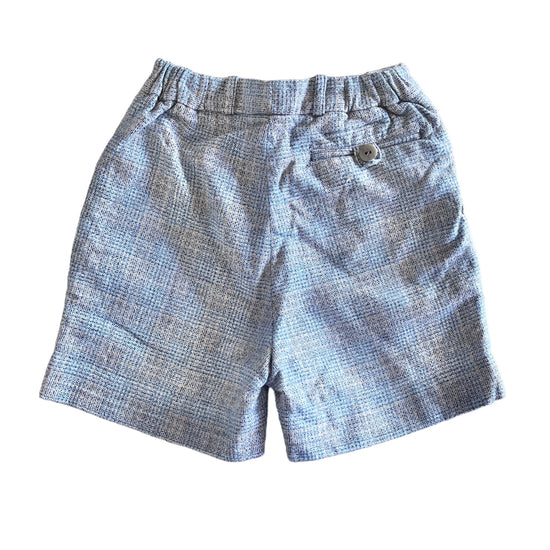 1960's Grey / Blue Check Children's Shorts / 5-6 Years