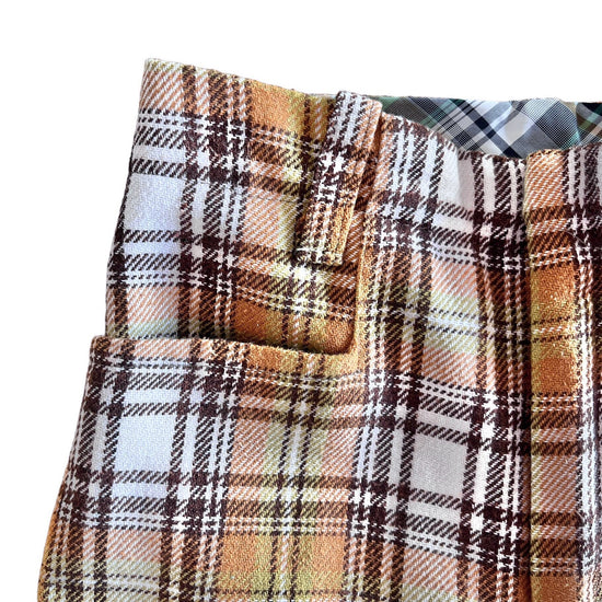 1960's Brown Check Shorts / 2-3Y