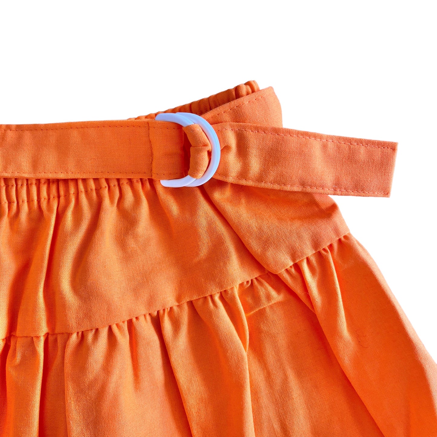 Vintage 70s Orange Girl's Skirt / 5-6Y