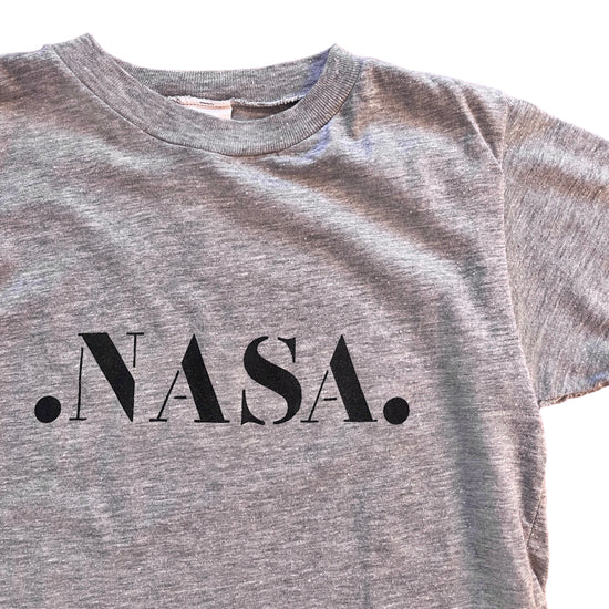 Vintage 70's Grey Nasa Tee / 8-10Y