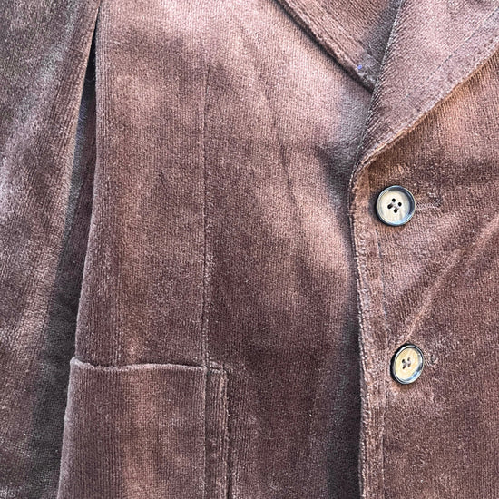 1960's Brown Velvet Blazer / 6-8Y