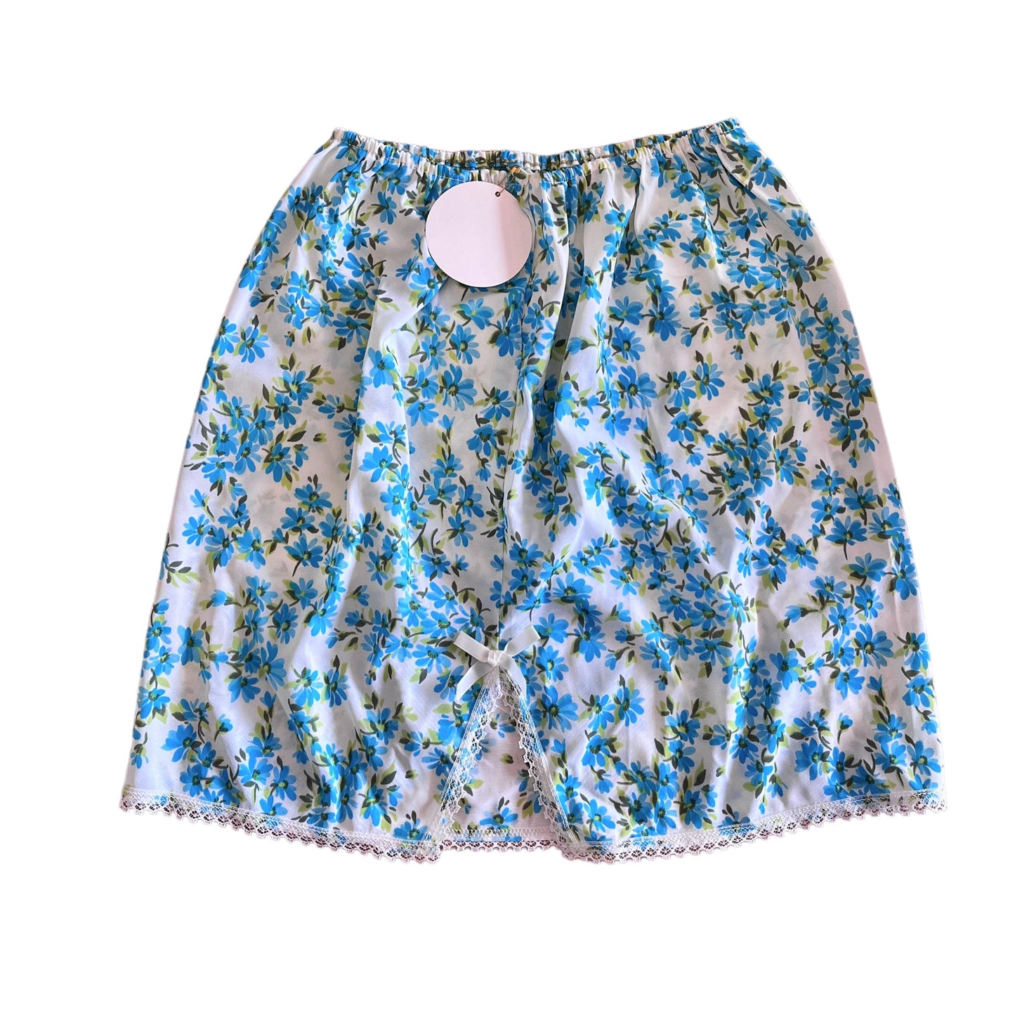 1970's Floral Nylon Petticoat Skirt / 5-6Y