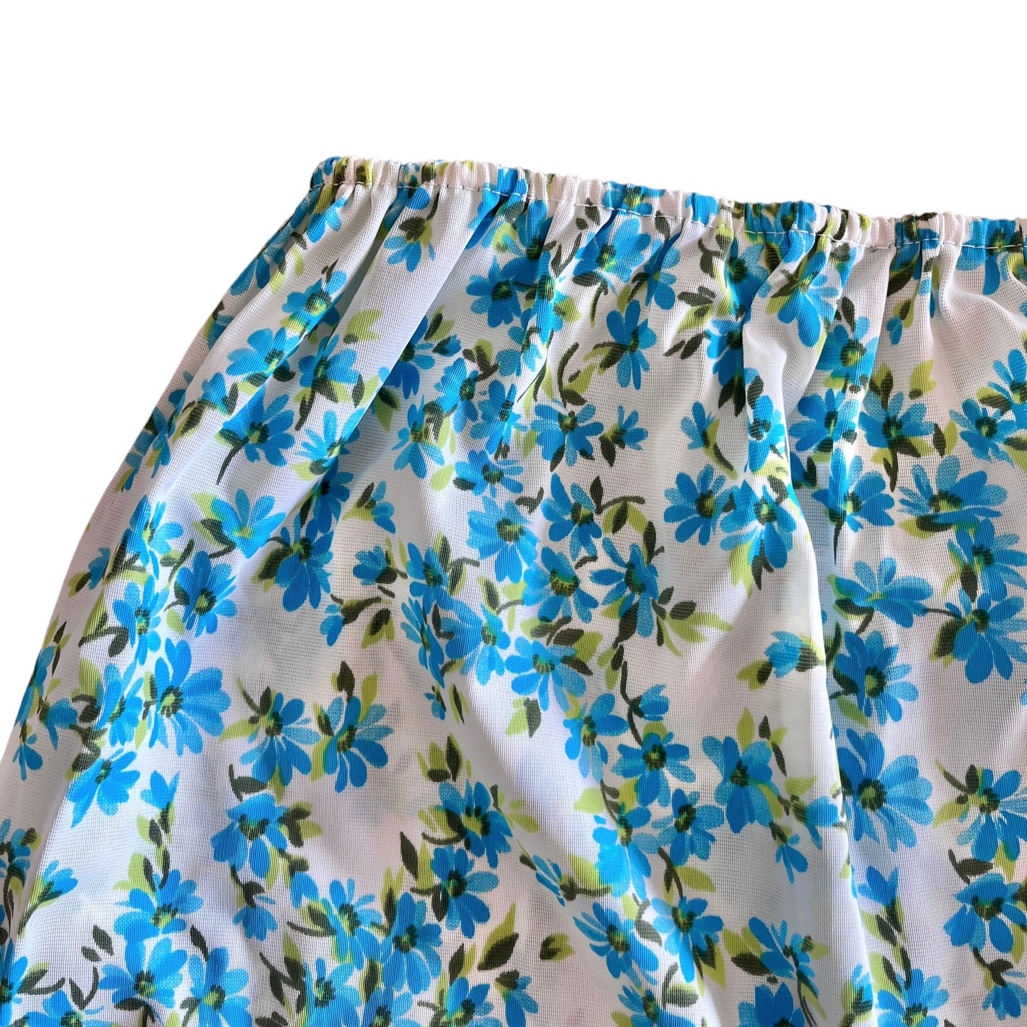 1970's Floral Nylon Petticoat Skirt / 5-6Y