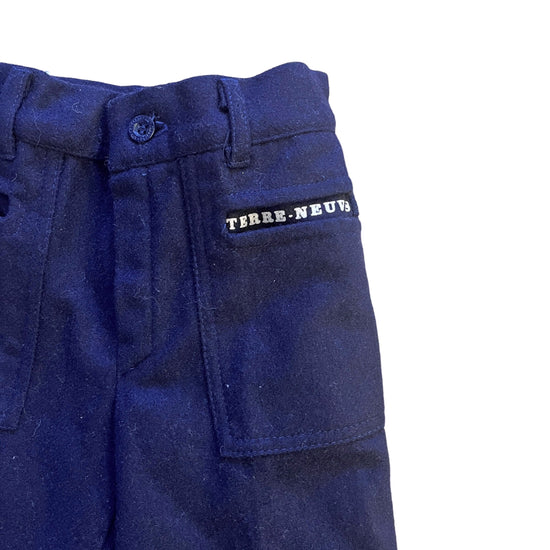 Load image into Gallery viewer, 1970s Navy Woool Trousers 4-5Y
