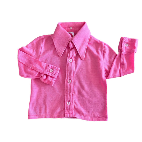 1960s Pink Toddler Shirt / 9-12 Months