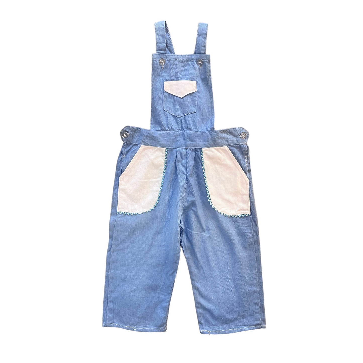 1970s Blue Dungarees 12-18M