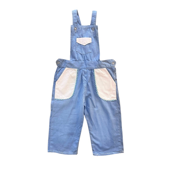 1970s Blue Dungarees 12-18M