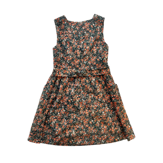 1970's Floral Corduroy Boho Dress 8-10Y