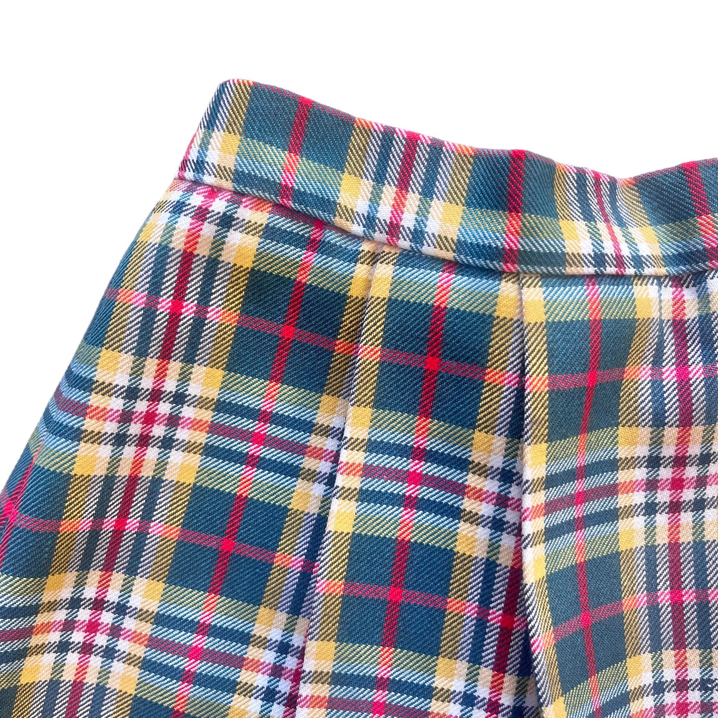 1960's Pleated Tartan Skirt / 5-6Y
