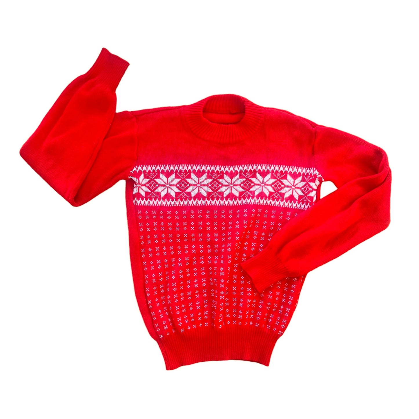 70's Red Jumper 6-8 Years
