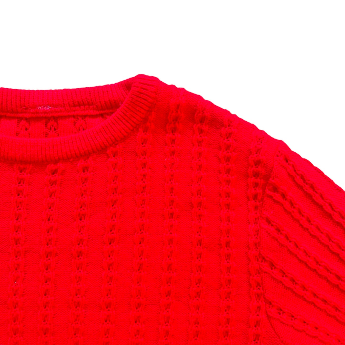 1960's Red Knitted Dress 10-12Y