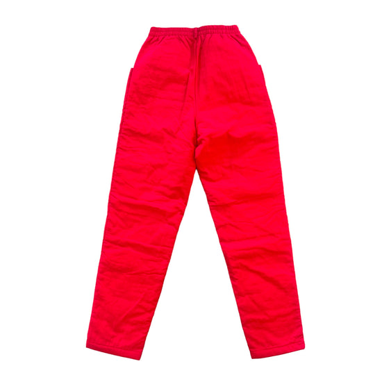 1980s Red Waterproof Bottoms 8-10Y