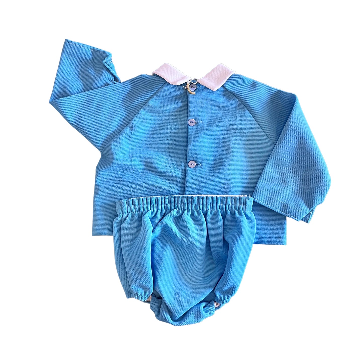 60's  Blue Top and Bloomers Set / 9-12M