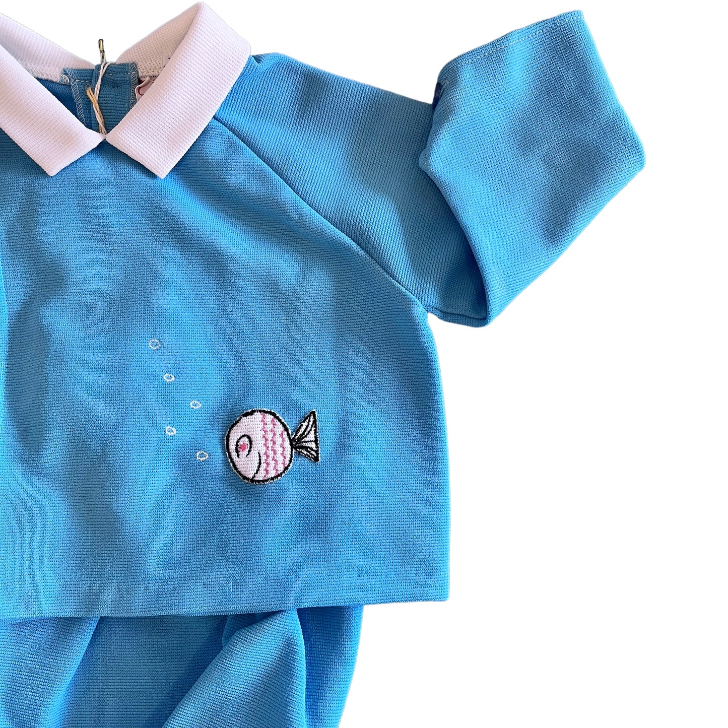 60's  Blue Top and Bloomers Set / 9-12M