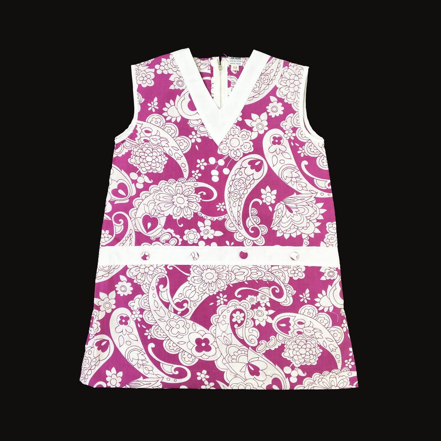 Vintage 60's Purple  Mod Dress   18-24M