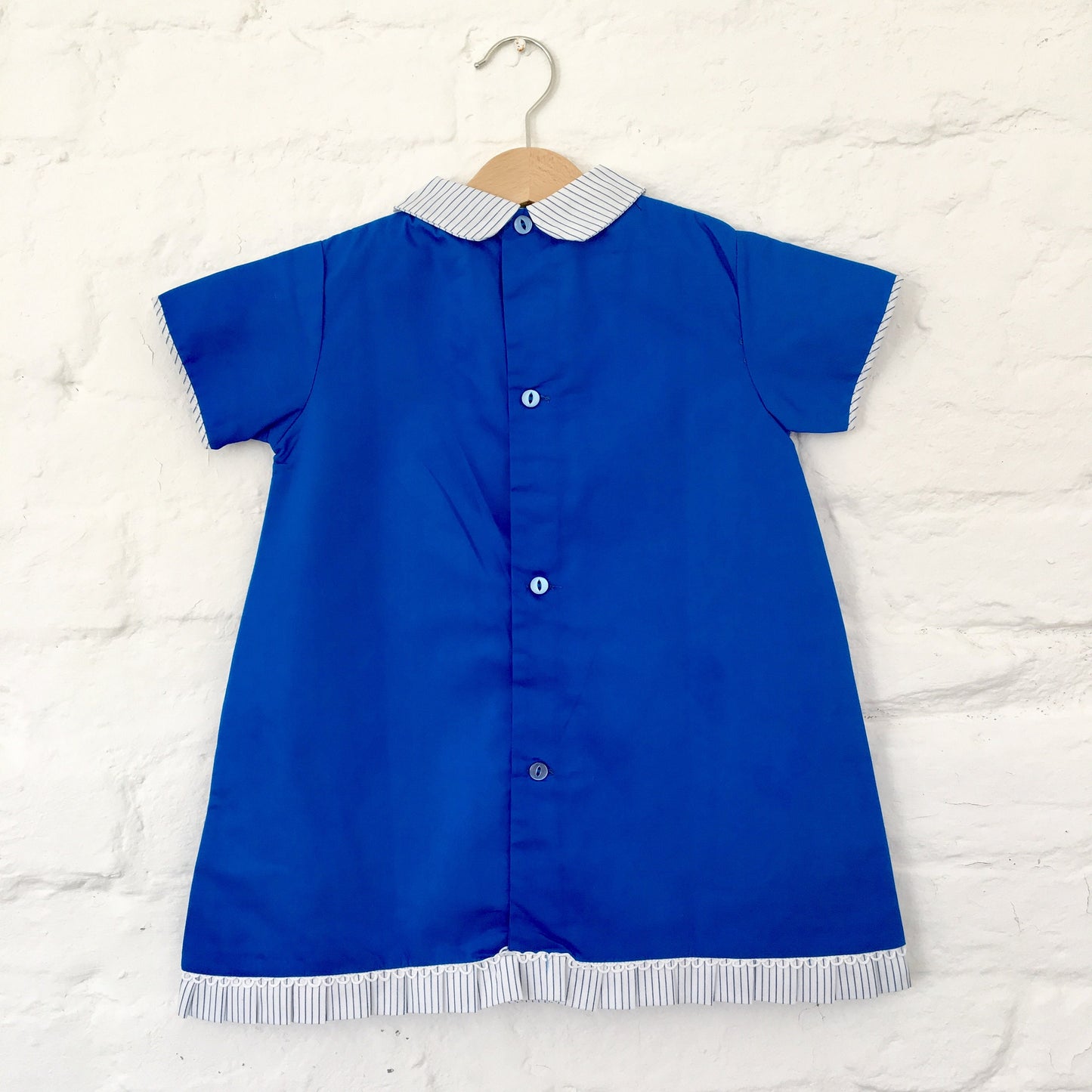 Vintage NOS 60's Marine Blue Dress New Old  Stock  3-4, 4-5Y