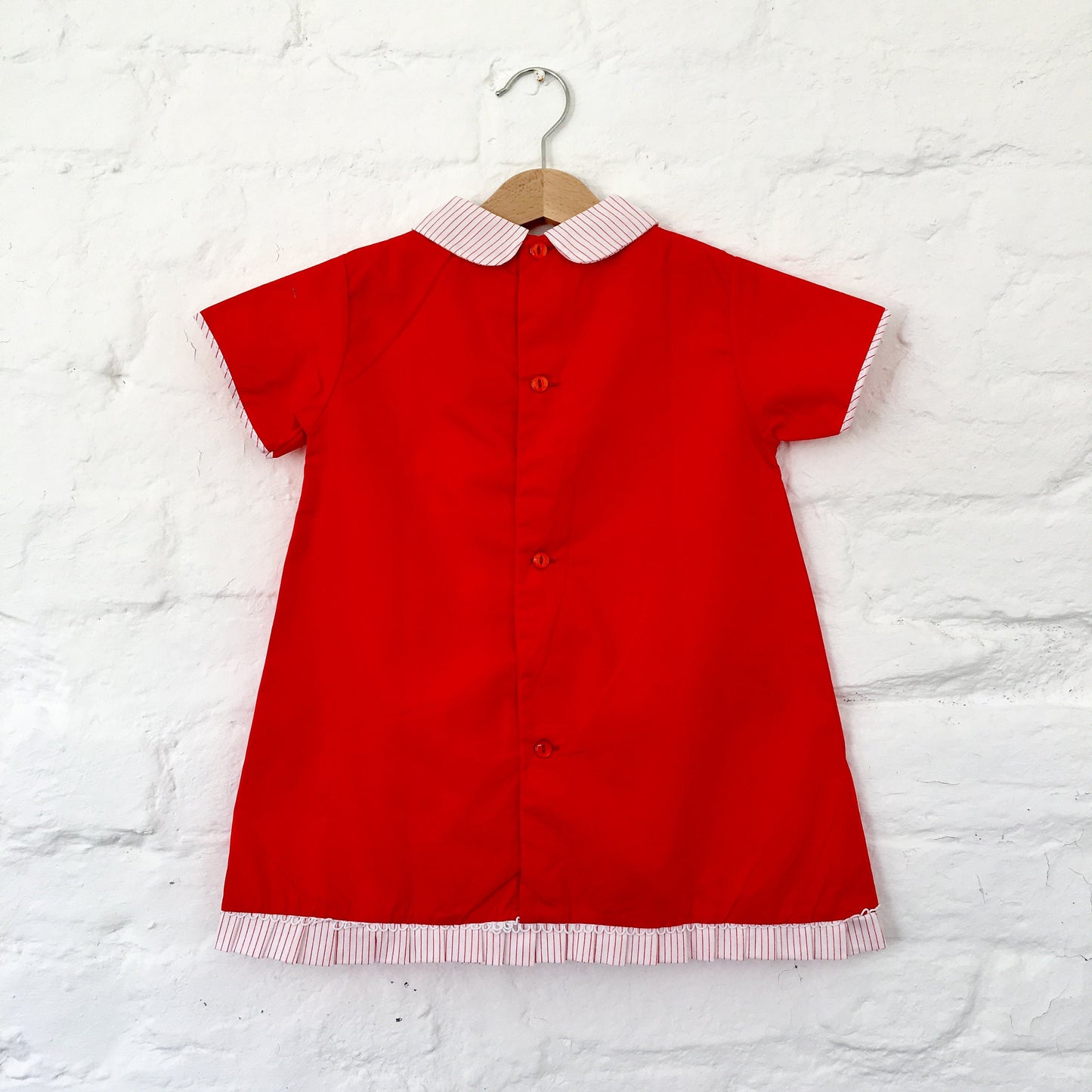 Vintage 60's Red Dress   2-3Y