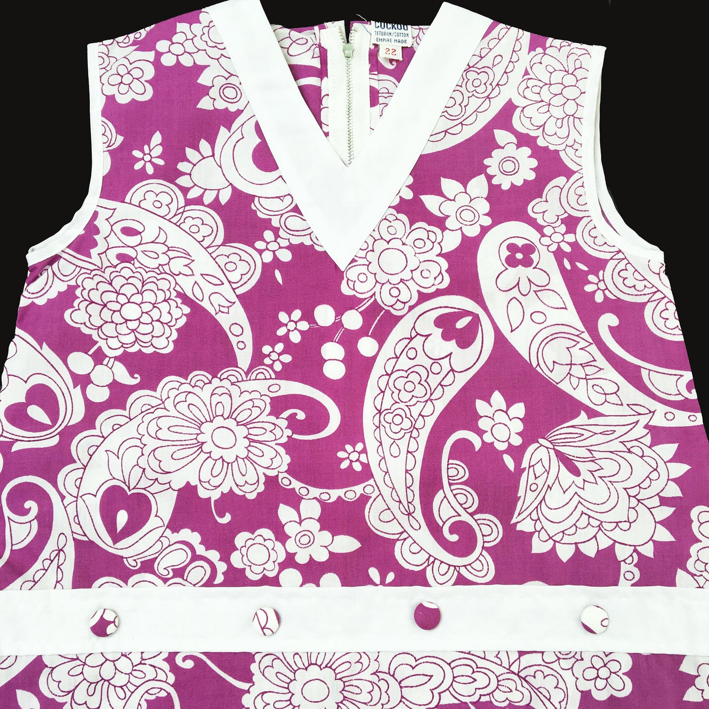 Vintage 60's Purple  Mod Dress   18-24M