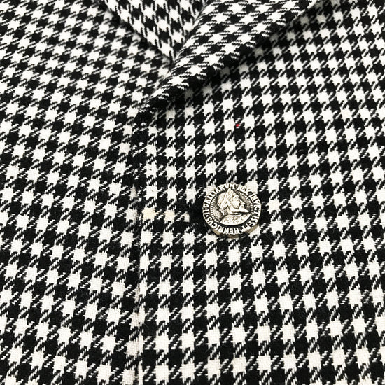 Vintage 60's Black/White Houndstooth Blazer French Stock 5-6Y