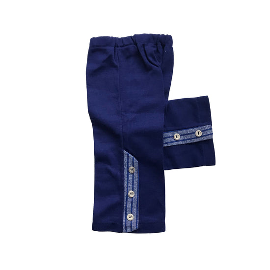 Vintage 60s Dark Blue Trousers British Made 18-24m