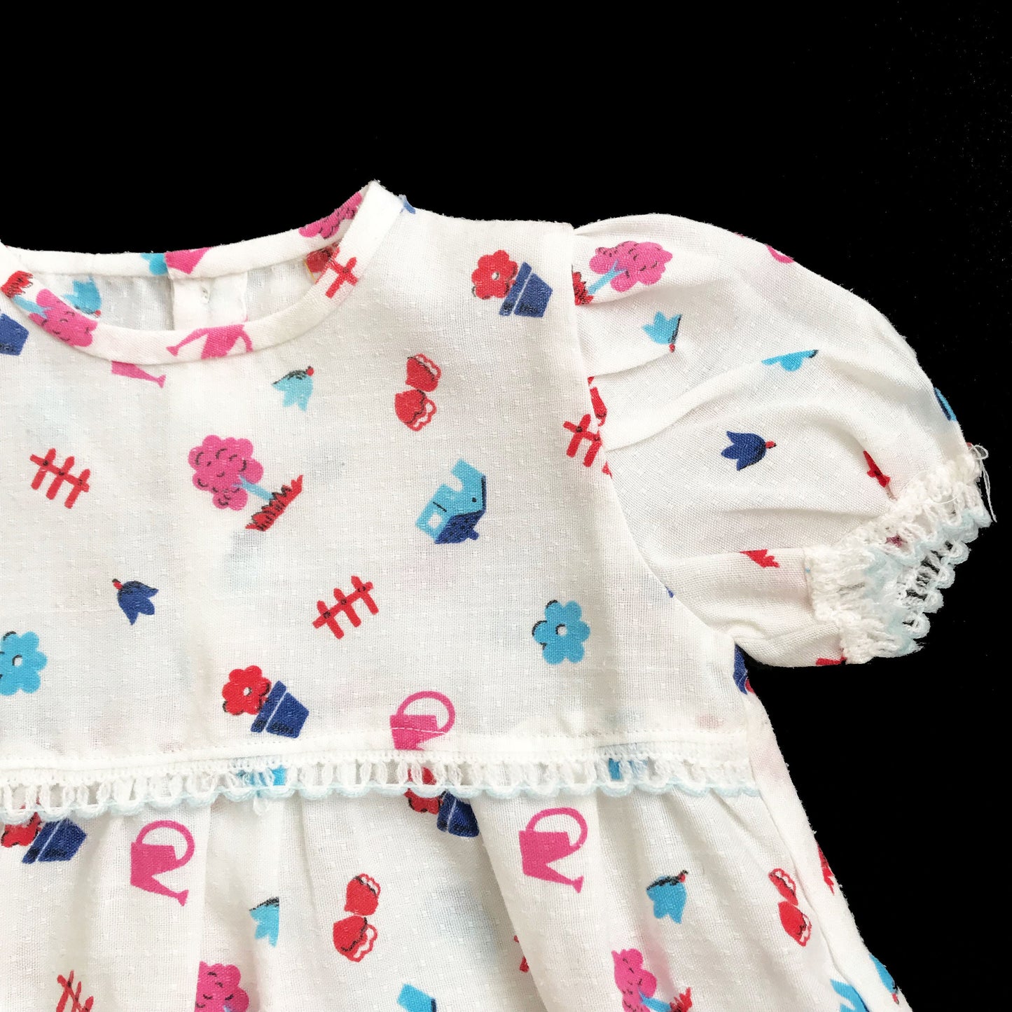 Load image into Gallery viewer, 70&amp;#39;s Printed  Dress French Made 6-9 Months
