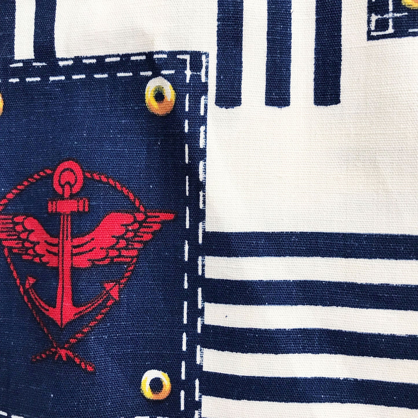 Vintage 60's Nautical Mod Belted Dress  5-6Y