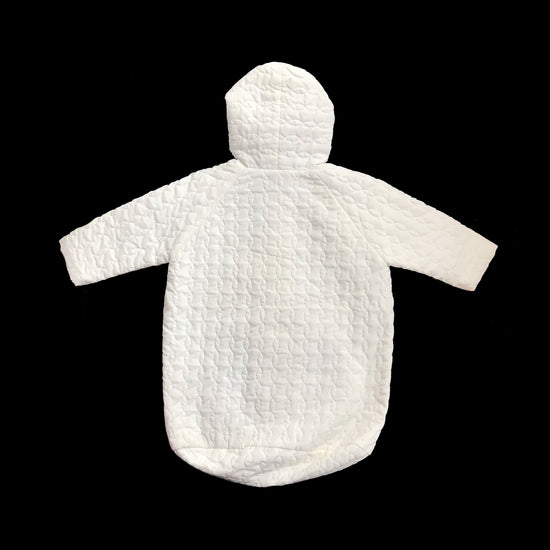 Load image into Gallery viewer, 70&amp;#39;s Ivory Padded Baby Cosy Nest French Made 0-3M
