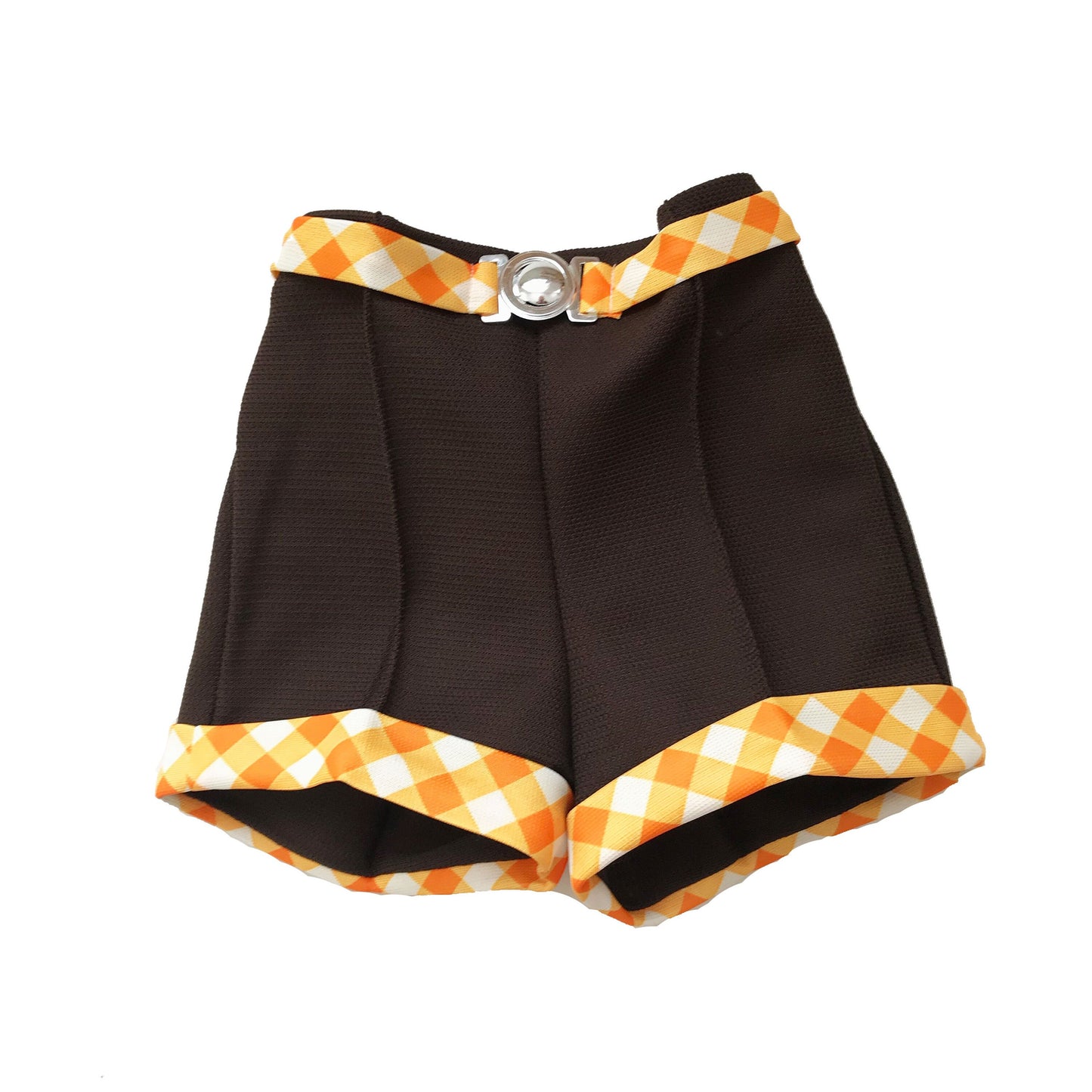 Vintage NOS 60's Brown / Orange Mod Shorts  British Stock 2-3Y