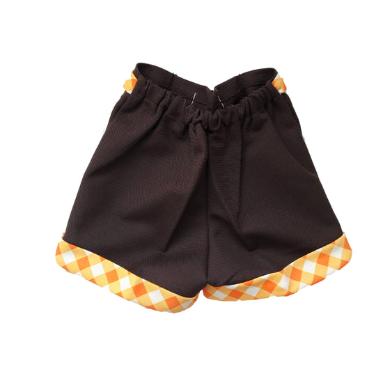 Vintage NOS 60's Brown / Orange Mod Shorts  British Stock 2-3Y