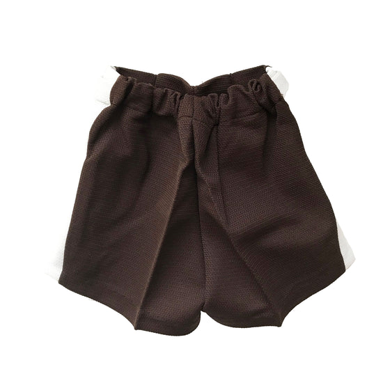 Vintage 60's Brown / White Mod Shorts / 2-3Y