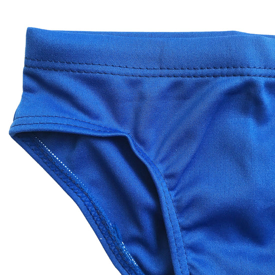 Load image into Gallery viewer, 80&amp;#39;s Electric Blue Vintage Speedo Swimsuit Trunk  French New Old Stock 3-4 and 4-5Y
