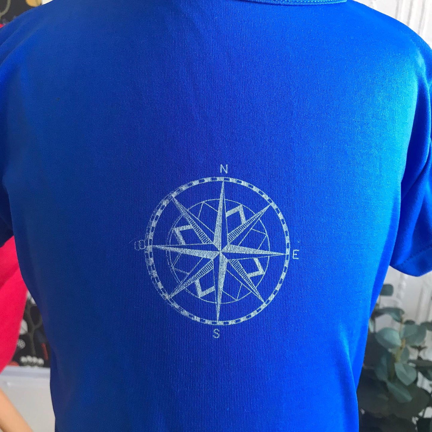 Vintage 70's Blue Tee / Top French Made 8-10Y