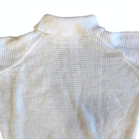 1960's White Turtle-Neck Jumper 5-6 Years