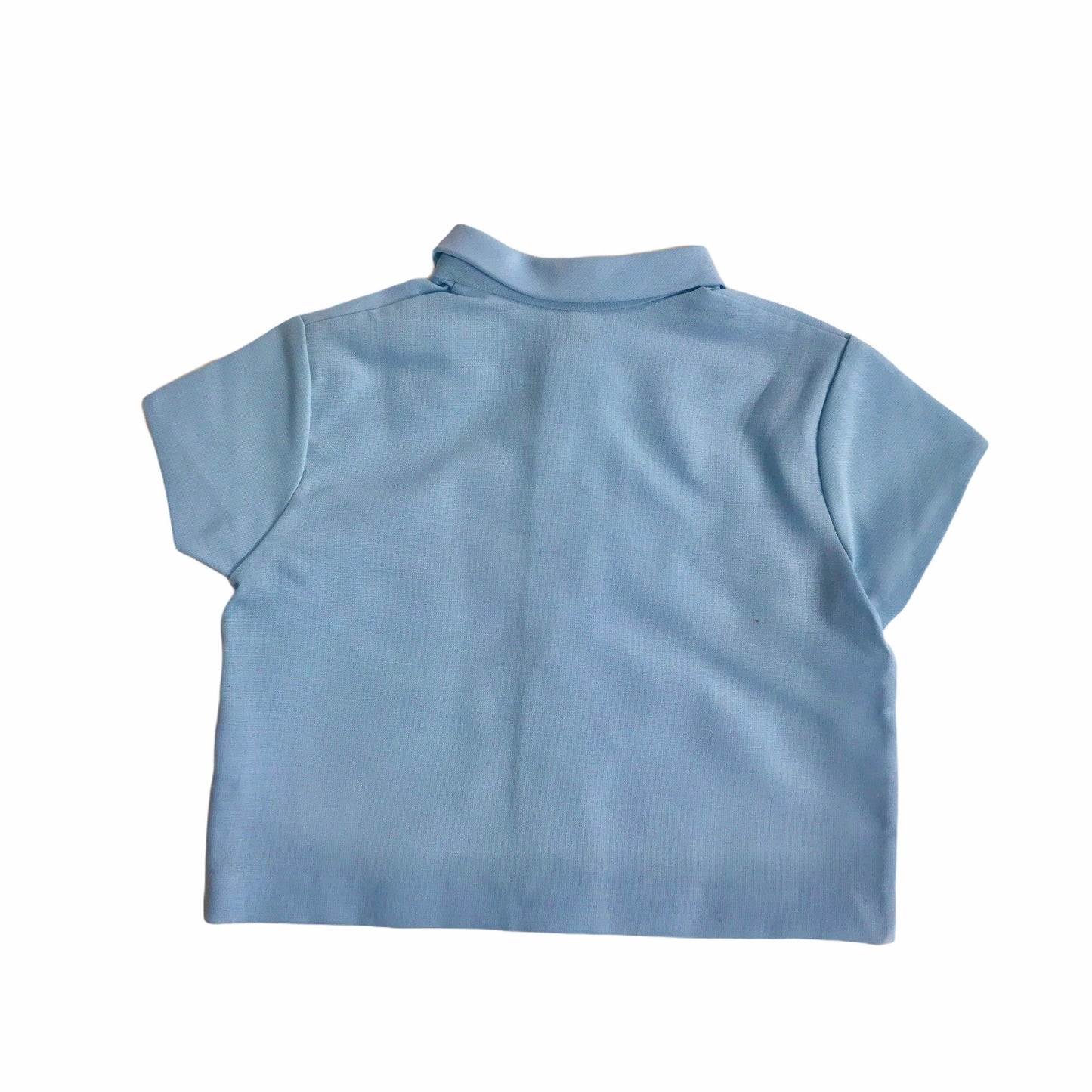 Vintage 1960s Blue Buttoned Top French Made 9-12 Months