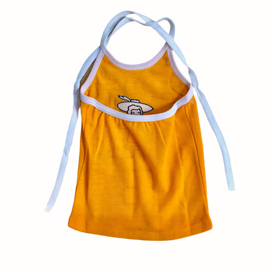 Load image into Gallery viewer, Vintage Deadstock 70s Yellow Toddler Summer Top Belgian Made 18-24 Months
